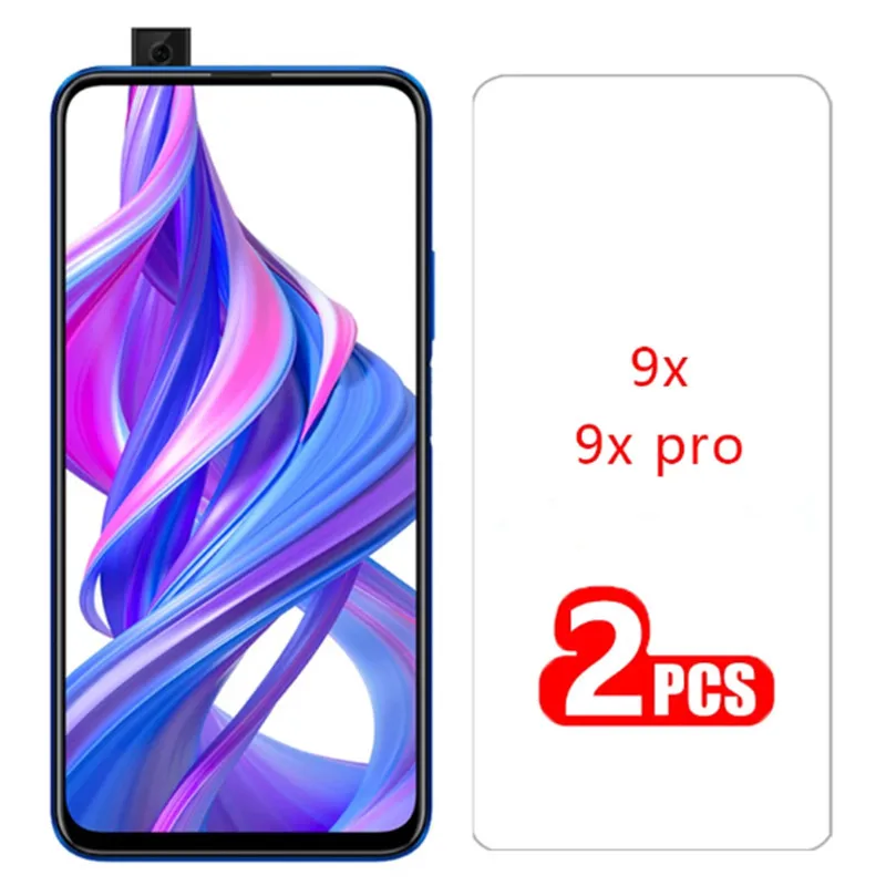 

2Pcs Tempered Glass For Huawei honor 9X 8a 8C 8S 8 light 9A 9C Screen Protector On honor 10i 10 9 8 lite 9C 9X Pro light Glass