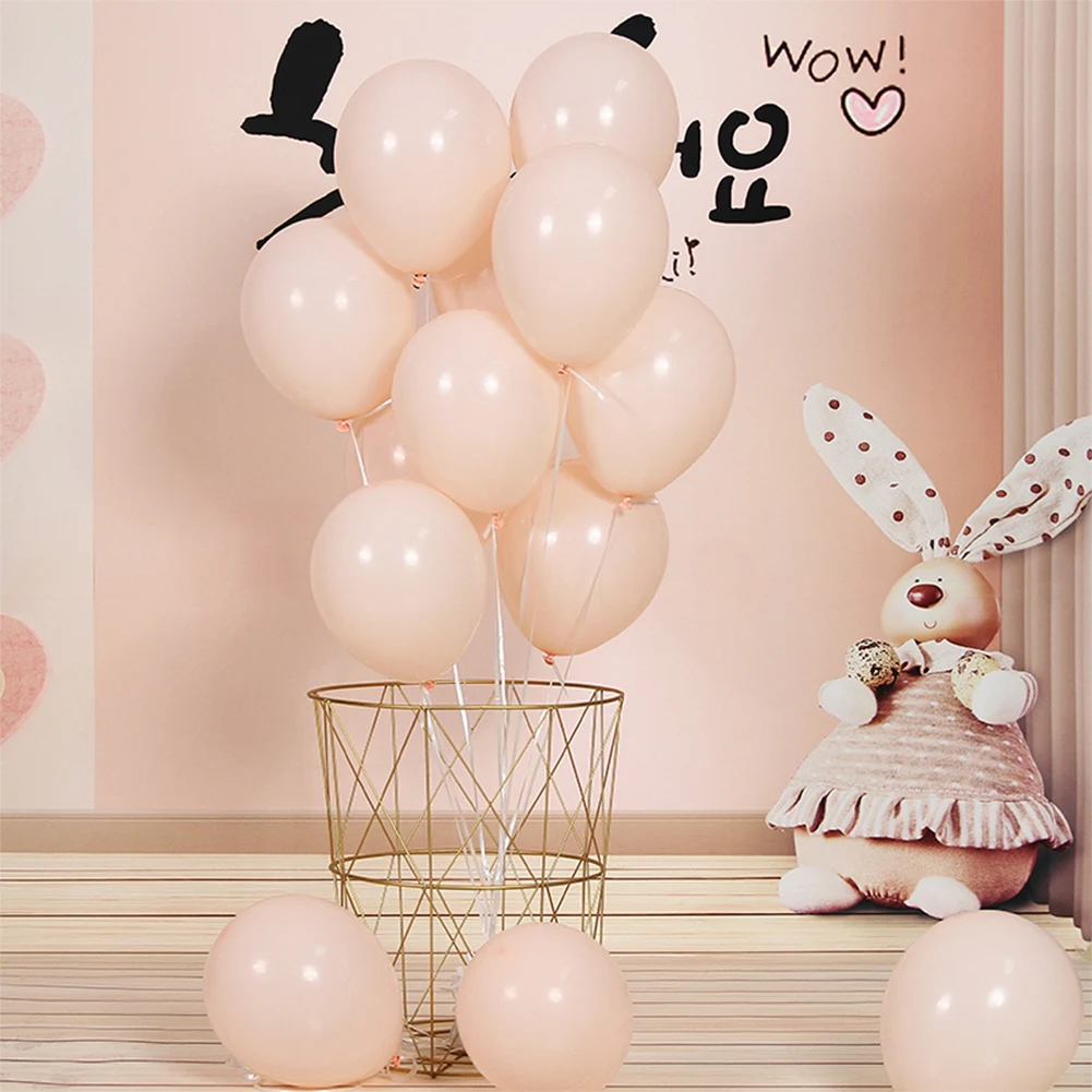 Orange Balloon 10 шт., пастельные Плотные Латексные Шары, макарон, карамельный цвет, Детские воздушные шары для дня рождения, украшения для дома, свадьбы, вечеринки - Цвет: Orange Balloon