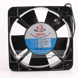 Ventilateur de refroidissement AC Minquan/HSL2 220V, 15 Cm, châssis d'origine, ventilateur de carte graphique 15050MM, Double roulement à billes avec 2 broches 