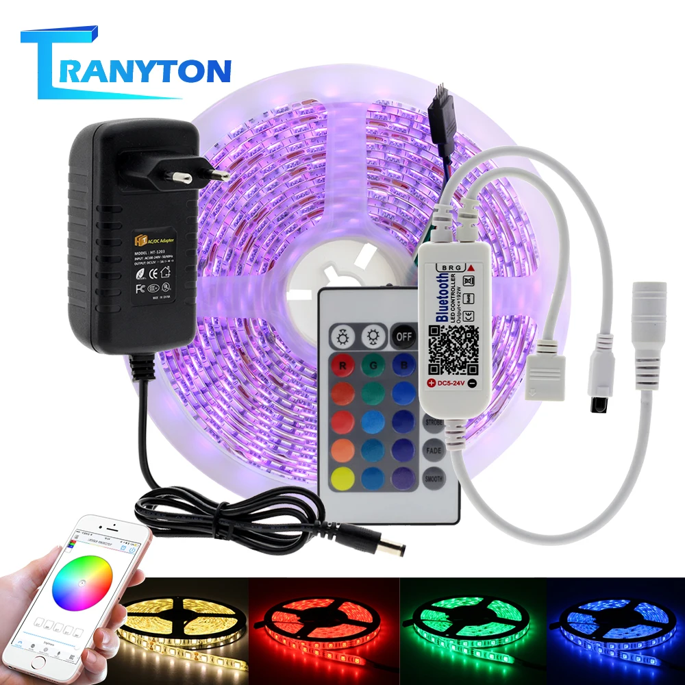 Светодиодная лента RGB RGBW с Wi Fi/Bluetooth 5050 5 м 12 В постоянного тока|Светодиодные ленты|