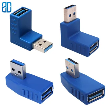 

Elbow USB 3.0 To USB 3.0 Adapter Female To Female USB 3.0 Interface Adapter Converter for USB Drive Mobile Hard Disk Transfer