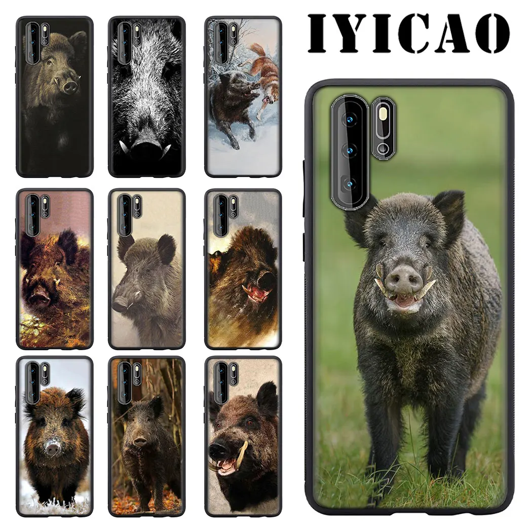 

IYICAO wild boar Soft Phone for Huawei Honor 6A 7A 20 9X Pro 7C 7X 8X 8C 8 9 10 Lite Note 10 View 20 Cover