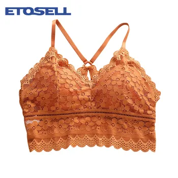 

WomenThin Breathable Underwear Skin-friendly And Soft Tube Top Gathered Up Wireless Sexy Beautiful Back French Bra HOT