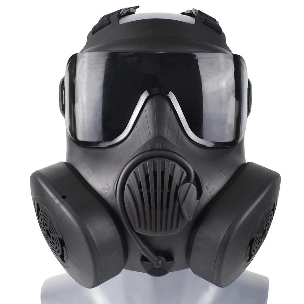 Protective Tactical Respirator Mask Full Face Gas Mask For Airsoft