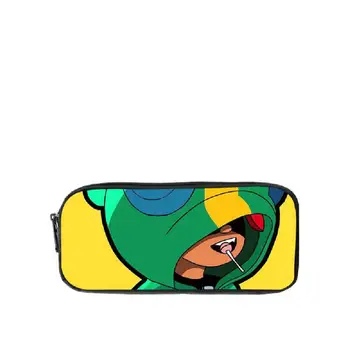 

Hot game Leon Crow spike Shelly Colt Jessie Brock figure pattern pen pencil bag case with double zipper Cosmetic bag