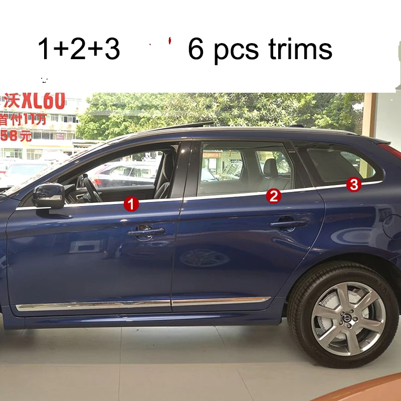 Стеклоподъемник lsrtw2017 из нержавеющей стали 304 для volvo xc60 2009 2010 2011 2012 2013 2014 2015 2016 2017