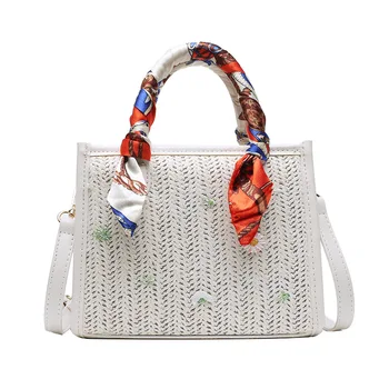 

Handmade Straw Bag for women handbag small Lace flowers Beach Bag Casual Ladies Hand bag Women's Crossbody Bags Casual Totes