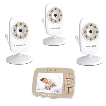 

Baby Monitoring Caregiver Remote Control 3.5-inch Screen Crying Alarm Home 1 to 3 Wireless Intercom Baby Monitor