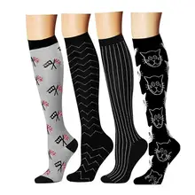 Компрессионные чулки спортивный фитнес футбольный носок для мужчин и женщин дышащий Открытый Бег футбол давление Велоспорт носки для занятий Кроссфитом