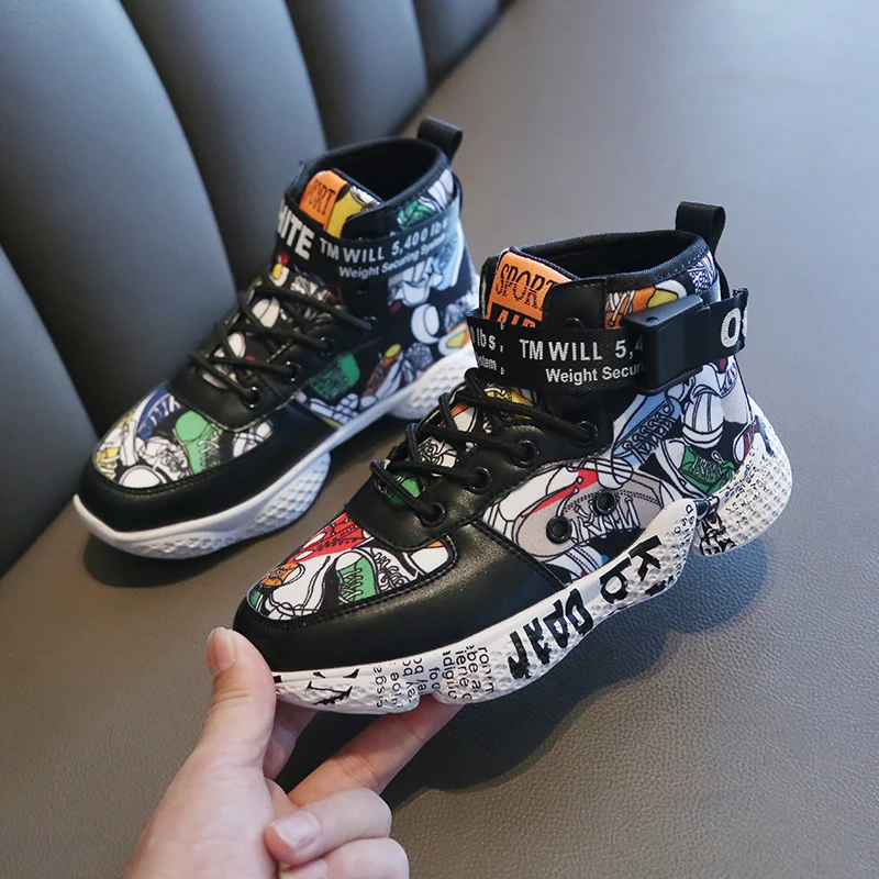 

Spring Sport Children Shoes Buckle Strap Brand Children Sneakers Anti Slip Youth Boy Sneakers Comfortable Walking Shoes Children