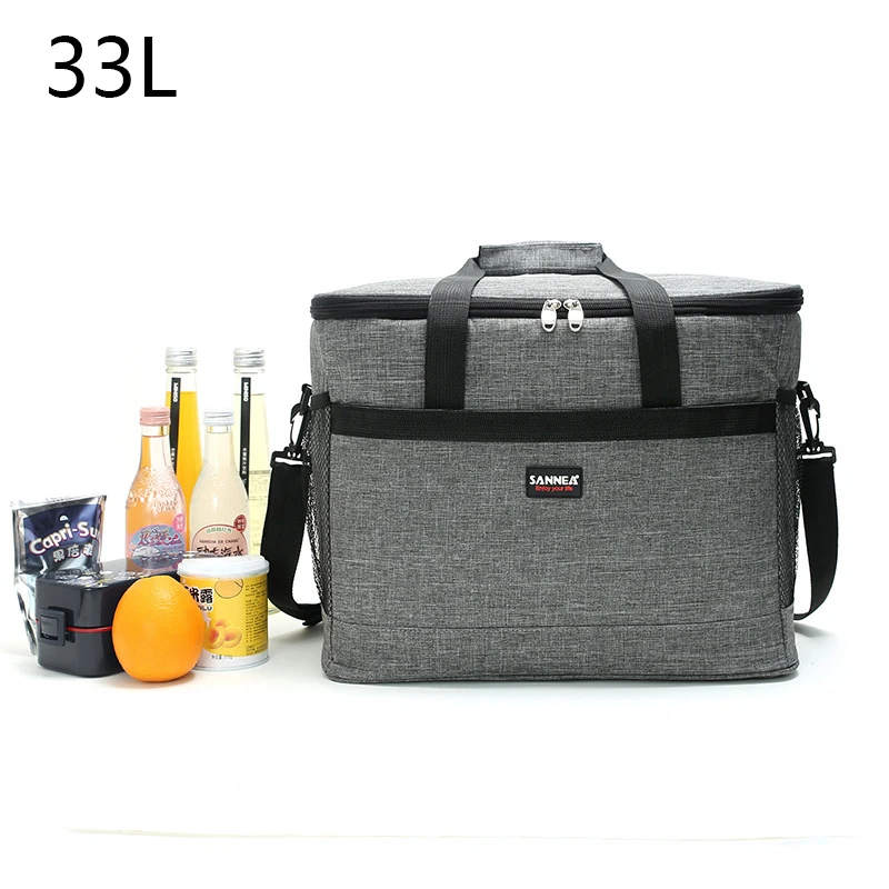 33L термическая сумка для еды Перевозчик ланч мешком термосом для Для женщин мужчин Повседневное холодильник термо сумка для пикника термо ланч бо