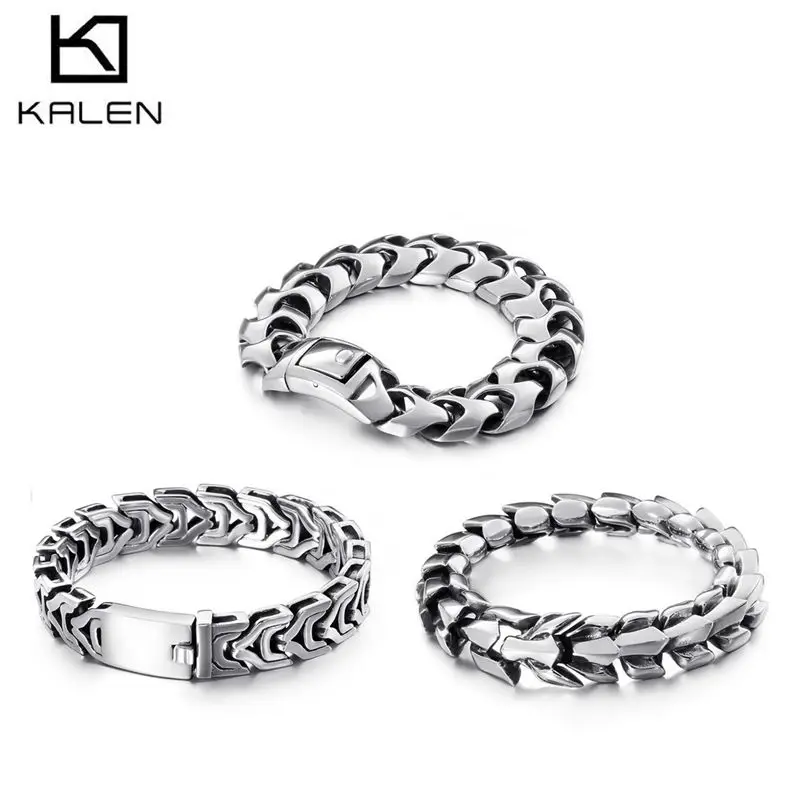 High Polished Arrow Shaped Bracelet Men 22cm Stainless Steel Bike Chain Bilezik Boho Male Jewellry Accessories chain bracelet stainless steel bracelets stainless steel jewelry