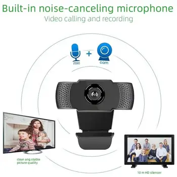 

HD 1080P Webcam Mini Computer PC WebCamera With Microphone Rotatable Cameras For Live Broadcast Video Calling Conference Work