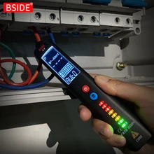 Non-contact Voltage Detector Multimeter BSIDE X1 Intelligent test pencil Large screen EBTN Electric tester Live wire Meter