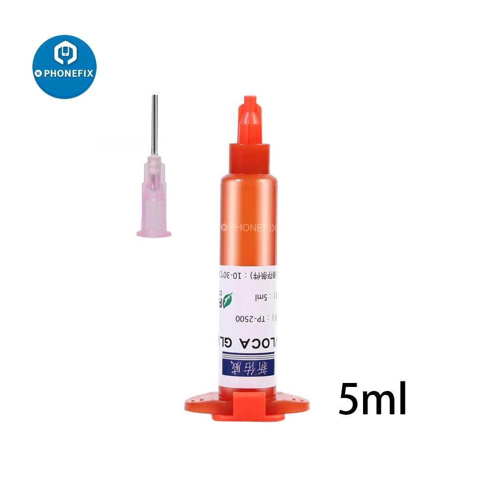 power tool kits uv liquid glue TP-2500 5/10ml LOCA Liquid Optical Clear Adhesive Mobile Phone LCD Touch Screen Glass Repair with Syringe Needle trim panel removal tools