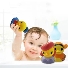 Canard flottant de dessin animé pour enfants, jouet d'eau classique pour bébés, jouets de bain de plage pour enfants, vente unique