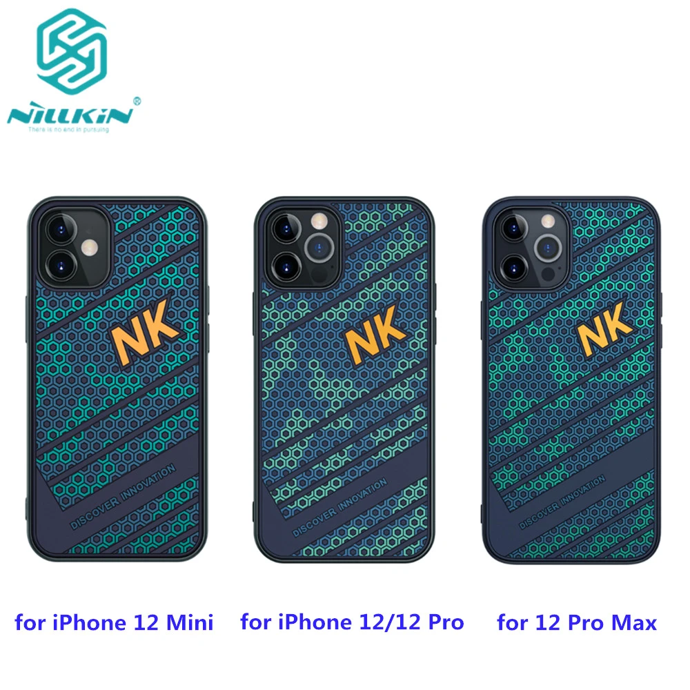iphone 12 mini lifeproof case NILLKIN Striker Case For iPhone 12 Mini Silicone PC back Cover For iPhone 12/12 Pro Case smooth Shockproof for 12 Pro Max case apple iphone 12 mini  case