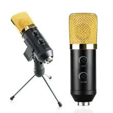 

Wired Microphone USB Condenser Studio Chatting Singing Recording Mic with Stand