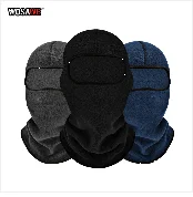 WOSAWE Motorcycle Balaclava Full Face Cover Mask Breathable Three 2 Hole CS Motocross Helmets Beanie Face Masks Black White