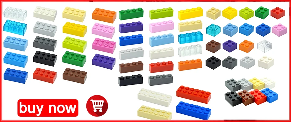 50PCS DIY 2x2 Dots Building Blocks Thick Figures Bricks Educational Creative Size 2*2 Dots Compatible With 3003 Toy for Children Screwing Blocks