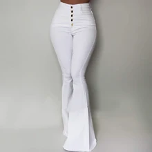 LASPERAL, белые женские брюки с высокой талией и пуговицами, новинка, узкие брюки, Повседневная однотонная рабочая одежда, Pantalon Femme