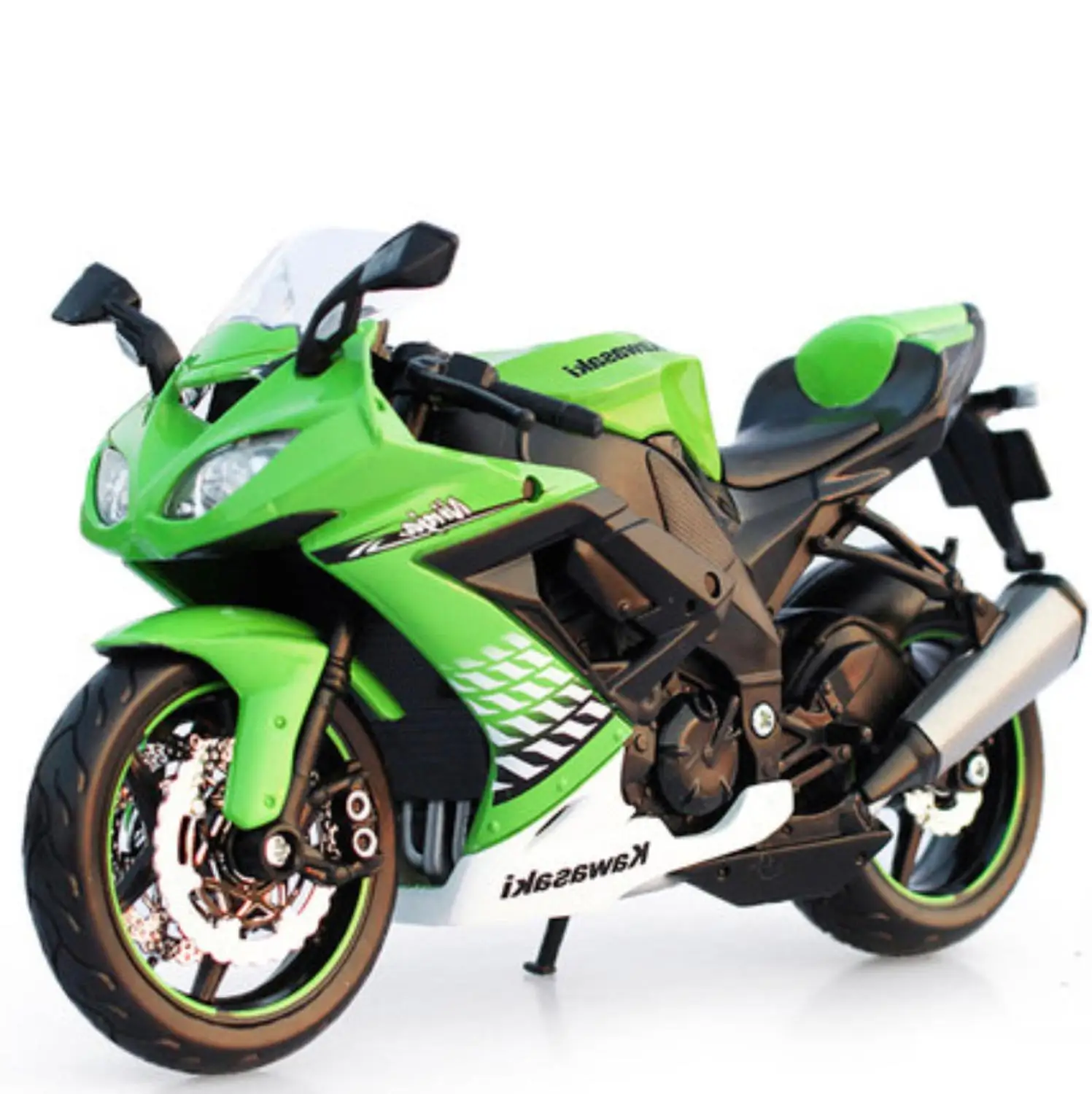 Maisto 1/12 Yamaha YZ 450F мотоцикл литье под давлением дисплей Модель игрушки для детей мальчиков и девочек - Цвет: Kawasaki ZX-10RGreen
