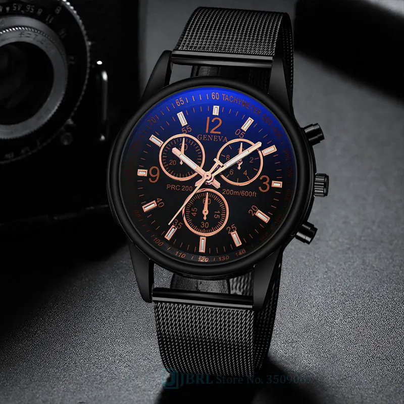 

Black Wrist Watch Men Watches Business Dress New Wristwatch Stainless Steel Male Quartz Watch For Men Clock Hours Hodinky Man