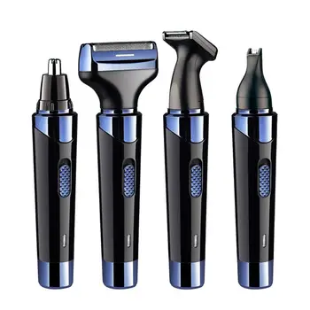 

4 in 1 Head Electric Mini Washable Shaver Hair Trimmer Nose Hair Remover Multifunctional Epilator Male Charging for Men Use