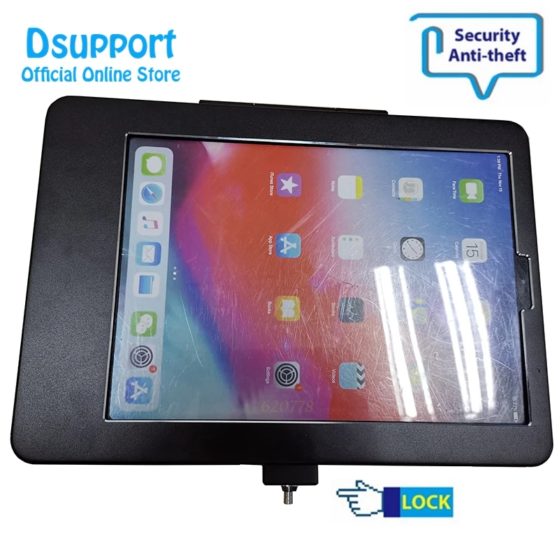 

Aluminum Alloy Tablet PC wall mounted Anti Theft design Display Stand With Security Lock for ipad pro 11 Inch tablets