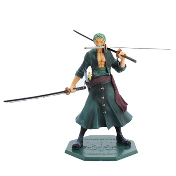 

One Piece POP Zoro Santoryu Anime Action Figure Model KO Exquisite Quality Statue Figma Collection Toy Desktop Decoration
