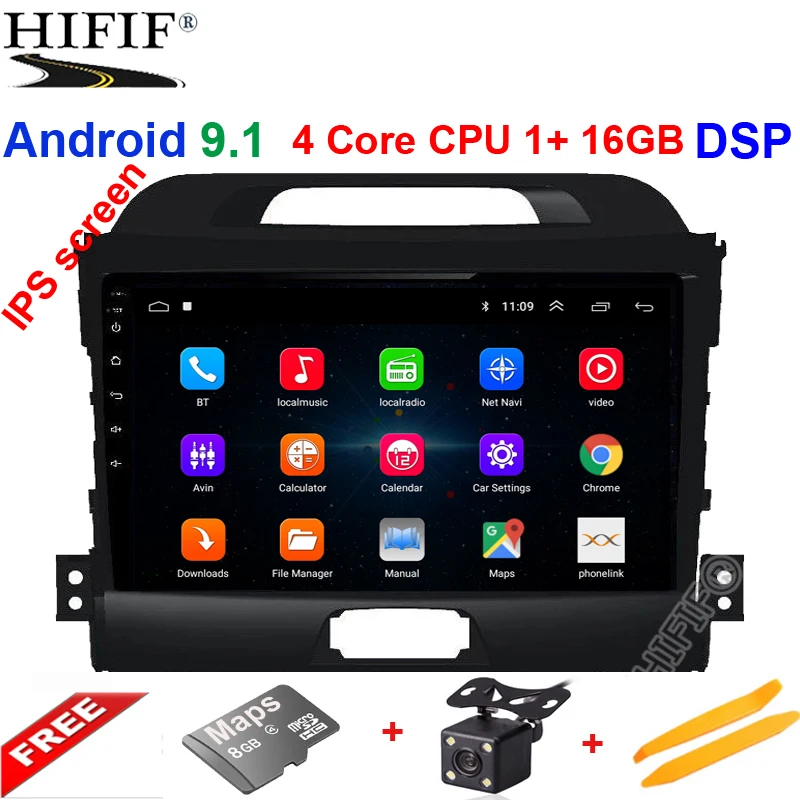 Top 2G+32G Android 9.1 DSP Car Radio Multimedia Video Player Navigation GPS 2 din For KIA Sportage 3 4 2010-2015 no dvd 0