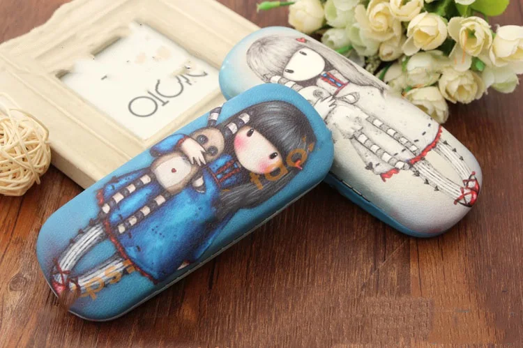 Кукла Мода Мультфильм близорукость Чехол для очков Маленькая девочка студентка портативный металлический ящик для очков леди очки для досуга чехол s