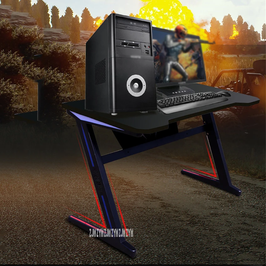 Z-A 1.2m Remote Control RGB Light E-Sports Computer Table Gaming L aptop Desk Profession Steel Fram