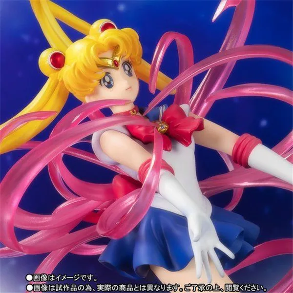 

Anime Peripheral Pretty Girl Warrior Moon Crystal Power Turning Usagi Garage Kit Model Toy Decoration