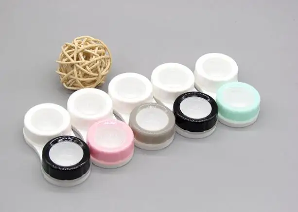 Модный чехол для хранения контактных линз Kit mate Double Lens Box L и R Lid