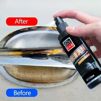 

Car Scratch Remover auto paint Rust Inhibitor Rust Remover Spray Rust QuicK polishing Cleaming Spray Vehicle Logo Cleaner 120ml