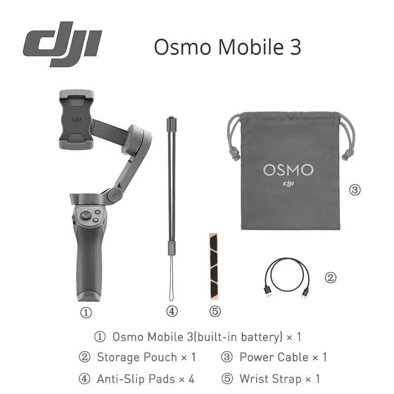 DJI osmo mobile 3 combo складной и Портативный динамический дизайн Сюжетный режим спортивный режим управление жестами