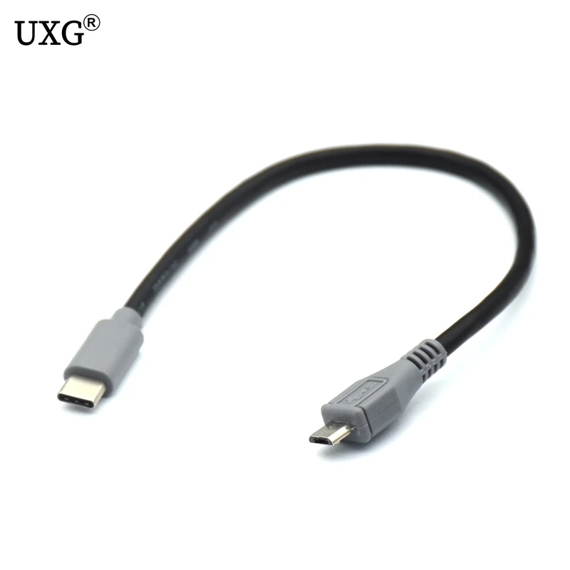Переходник с USB 3 1 типа C папа на Micro 5 Pin B конвертер OTG адаптер кабель передачи
