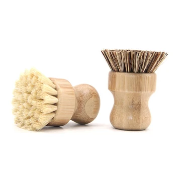 Short palm sisal cleaning Brush