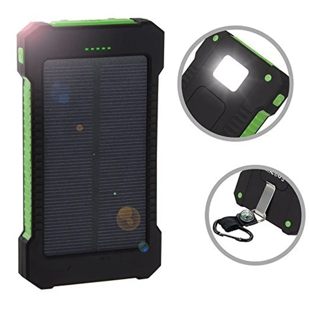 Indicatorlight под сильным солнечным светом солнечное зарядное устройство сокровище мобильный телефон Универсальный водонепроницаемый Солнечный мобильный мощность