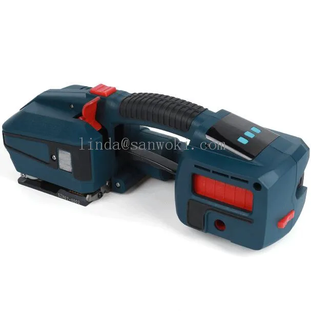 wrapping machine electric strapping machine battery powered plastic baler portable strapper tensioner sealer combination for PET