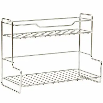 

Practical Durable Double-layer Portable Seasoning Bottle Storage Rack Storage Shelf Storage Holder for Hotel Home Restaurant