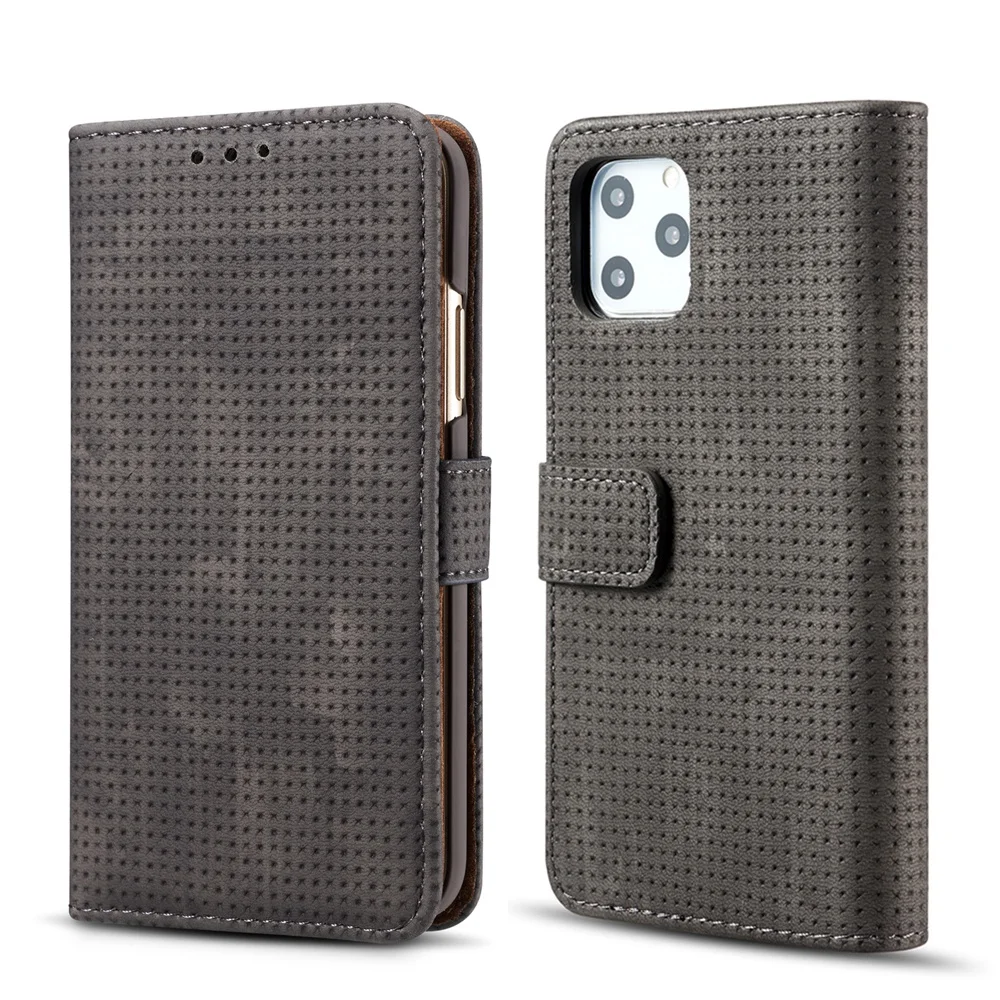 

Vintage Leather For iphone11 Case Filp Premium PU Protection For iphone 11 Pro Max Case Black Phone Cover