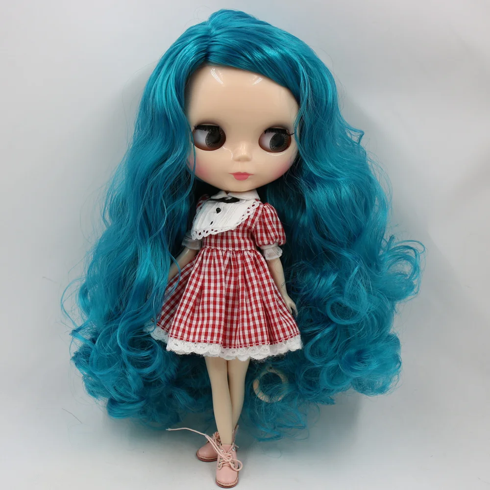 Кукла Nude Blyth No. BL4302 изумрудно-зеленые волосы без челки телесный цвет кожи 1/6 BJD ледяной DBS PULLIP LICCA