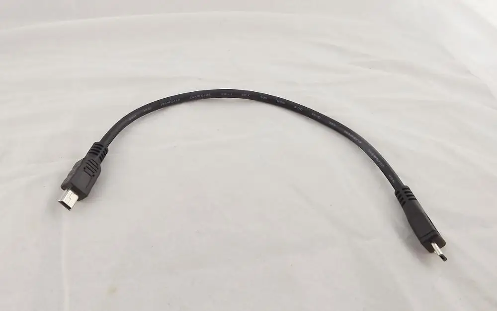 

1pcs Micro USB 5 Pin B Male To Mini USB 5 Pin Male Data Adapter Converter Cable Cord 25cm