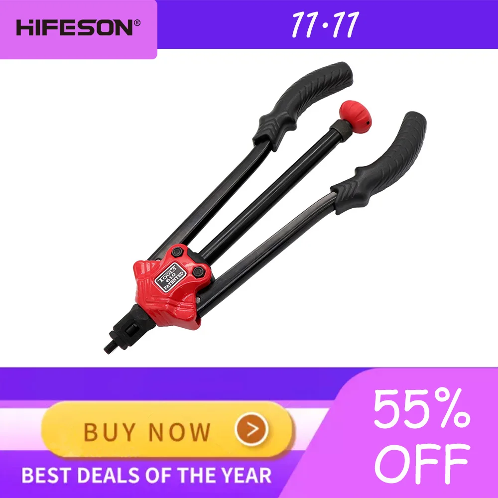 HIFESON rivet nut tool Insert Manual Riveter Threaded Nut Riveting Rivnut Tool for Nuts M3 M4 M5 M6 M8 M10 M12 afbeelding