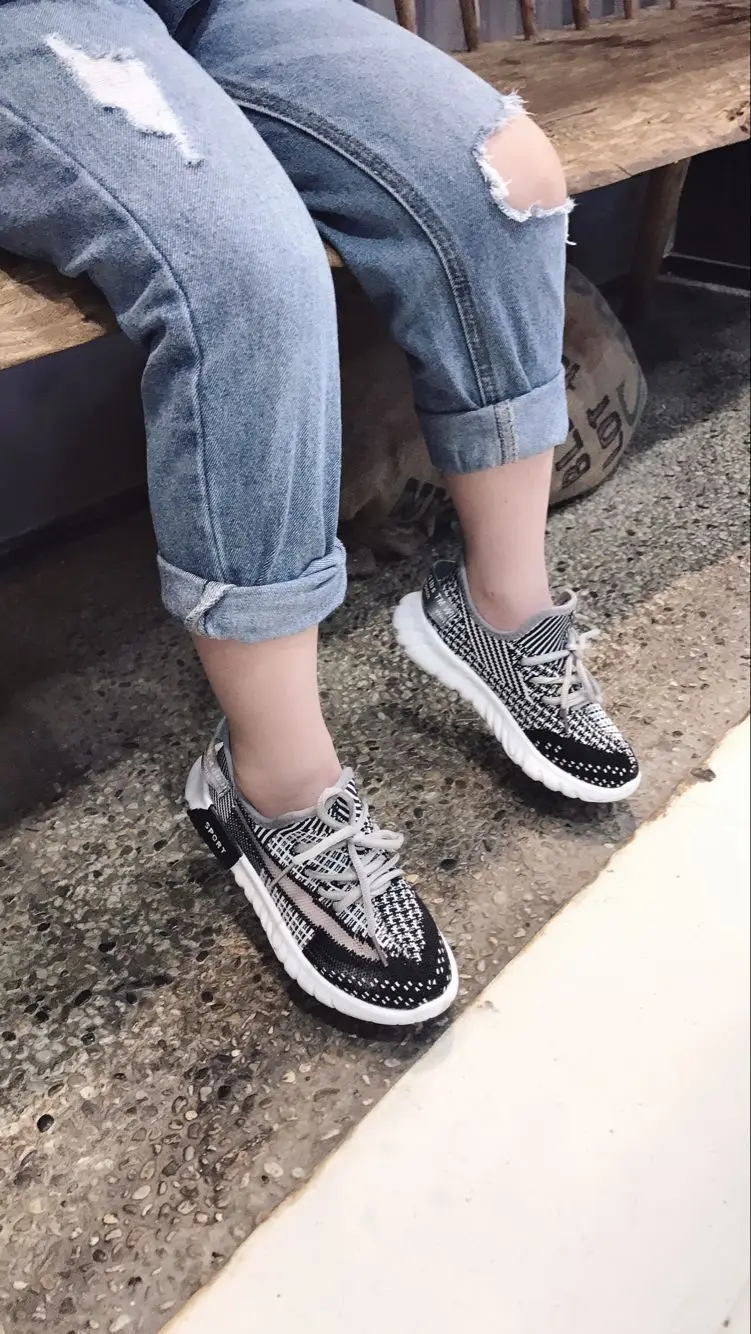 Children's sports running shoes boys girls Sneakers spring autumn mesh breathable wear shoes student casual single shoes