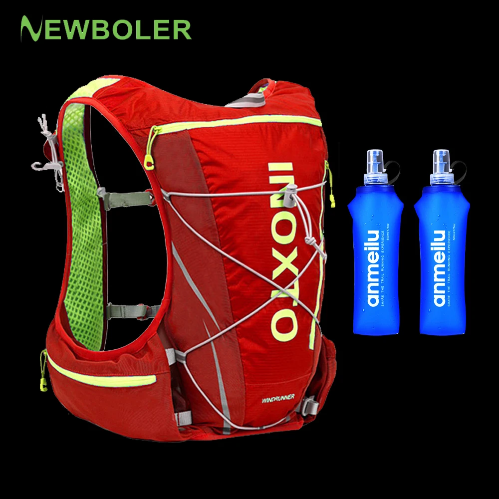 NEWBOLER Trail Running Vest zaino 8L 10L Ultra Running idratazione Vest  Pack maratona Running zaino borsa 500ml pallone morbido|Running Bags| -  AliExpress