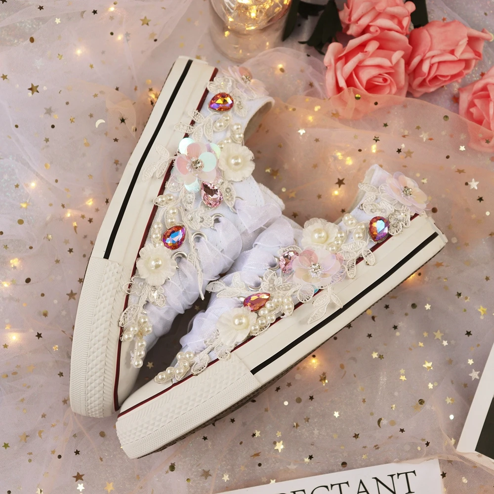white trainers wedding