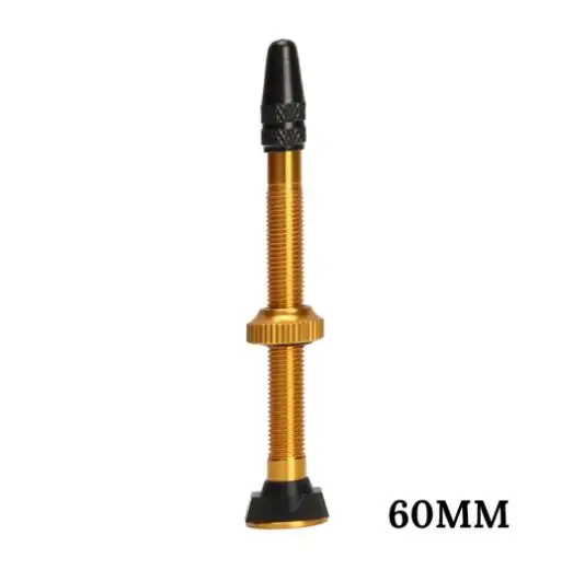 1pcs 60mm yellow 1 шт. 40 мм/60 мм MTB дорожный велосипедный расширитель клапана ультра-светильник алюминиевый с бескамерным сердечником клапана для велосипедных аксессуаров Bolany - Цвет: 1pcs 60mm yellow